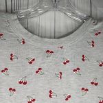 belle du jour  Gray Cherry Print Shirt Photo 5