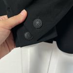 Rag and Bone Black Wool Blend Stretch One Button
blazer with logo buttons size 0 Photo 6