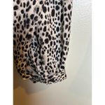 A New Day  Dalmatian White Black Blouse Medium White Leopard White Black Photo 4