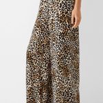 Bershka Tie Waist Leopard Pants NWT Photo 2