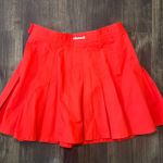 Vintage Ellesse Red Pleated Mini Skirt Size 26 Photo 1