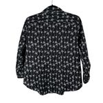 Coldwater Creek  Black Butterfly Print Button Front Shirt Fairy Womens 16P Photo 5
