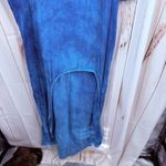 Oh My Gauze Women’s 2 Blue Tie Dye Minimalist Artsy High Low Top Tunic Lagenlook Size L Photo 1