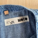 Topshop  Moto Denim Blue Dress With Zipper Size 8 Photo 1