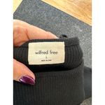 Wilfred Free Women's  Black Ribbed Cut-Out Long Sleeve Dress, Size S, Like New Photo 3