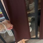 ZARA  flare high rise pants leggings chocolate brown pull on ribbed trousers Photo 4