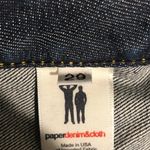 Paper Denim & Cloth  Dark Wash Distressed Jean Skirt women's size 29 Photo 7