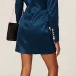 Sergio Hudson Double Breasted Blazer Mini Dress Size 2 Blue Photo 1