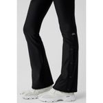 Alo Yoga Alo Airlift High-Waist Game Changer Leggings Black Hi-Rise Button Bootcut Flare Photo 2