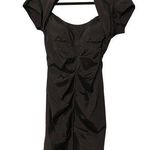 Betsy and Adam Little Black Dress Cap Sleeve Ruched Linda Bernell Vintage Size 8 Photo 0