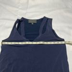 Sunday in Brooklyn  Blue Relaxed Cut Out Tank Top Photo 5