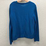 St. John  Button 5 Front Cardigan With Sleeveless Shell Top Set M Wool Knit Blue Photo 4