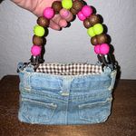 Bootie Bags Owl Denim Print Bead Mini Bag Photo 2