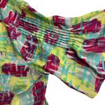 Melissa McCarthy x Seven 7 Colorful Button Blouse Short Sleeve Chiffon XXL Photo 3