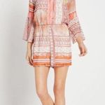 BCBGeneration ππ Paisley Floral Lace-Trimmed Romper Large L NWT Photo 0