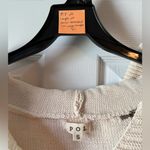 POL  Chunky Knit Colorblock Patchwork Pullover Sweater Hooded NWOT Small Photo 2