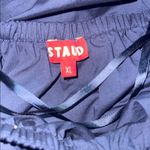 STAUD NEW  Vanessa Cut-out Maxi Back Tie Halter Dress in navy blue Size XL Photo 5