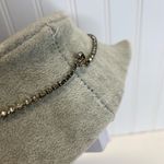 90s Y2K Rhinestone Formal Necklace Silver Clear Rhinestones 15.5" Photo 2