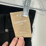 Madewell Superwide-Leg Pants in Black Corduroy Women's Size 23 NWT Contemporary Photo 3