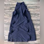 Ted Baker  Navy Blue Torriya Ruffle Accent Mock Neck Shift Short Dress Size 1‎ Photo 6