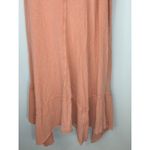 New Directions Women's Shark Bite Hem Shirt Dress Orange Large NWT Coastal Beach Photo 2