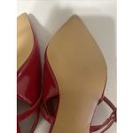 Cider NWT  Point Toe Slingback Heels Patent Red Size 36 (US 6) Strappy Photo 13