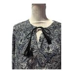 Ella Moss Blue Paisley Blouse Size S Photo 1