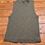 American Eagle  Outfitters Mock Neck Ribbed Tank Top Olive Green M Photo 0