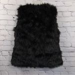 Say What? Say What? Junior’s Faux Fur Vest Hook & Loop Closure Black/Grey Combo XL NWT Photo 1