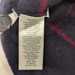 Loft Womens Navy Wool Checkered Sweater Size M 3/4 Sleeve Preppy NWOT Fall Crop Photo 3