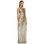 Shona joy La Lune Asymmetrical Gathered Maxi Dress in Sage 10 New Womens Gown Photo 2