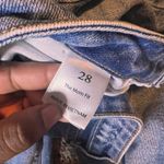 Willow + Root Distressed Mom Jeans Ripped Knee Denim Button Fly Size 28 Blue Photo 3