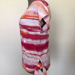 White Stag  Womens T.Shirt Size Small 4-6 Sequined Front Side Tie New Photo 4