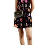 Ted BAKER Dayna Rhubarb Floral Buttoned Tropical Romper Black Size 4 NWT $279 Pink Photo 4