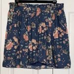 Forever 21 Floral Pleated Skirt By Contemporary Size L Photo 1