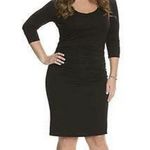 Lysse Black Marais Slimming Ruched Dress Photo 0