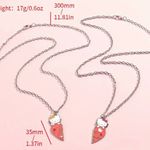 Hello Kitty 2pcs  Best Friend Stainless Steel Silver Necklace Set Photo 3