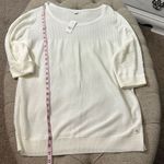 New York & Company Lightweight Sweater‎ White Size XL Photo 15