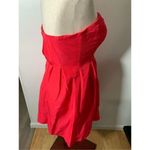 J.Crew  strapless red dress size 2 Photo 2