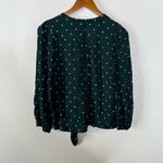 Madewell  Dot Wrap Top in Smokey Spruce Size Small Photo 1