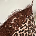 Melrose and Market Leopard Print Lace Trim Camisole Top Photo 3