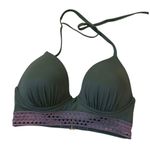 Shade & Shore Green Underwired Padded Bikini Top Women's Size 34D | 52-20 Photo 1