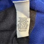 Eliza J Contrast Trim Sweater Dress size XL Grey Cobalt Blue Long Sleeves Photo 10