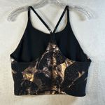 Old Navy Active Black Rose Gold Marble Print Crop Tank Top Women's XL Go Dry Photo 1