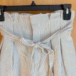 Club Monaco  Paperbag Waist Striped Cropped Pants Size 00 Photo 2