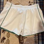 Forever 21 Womens Mid Rise Running Short-Juniors white green trim size L NWT Photo 1