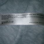 Urban Outfitters  S Sleep Tunic Gray Striped with Lace Insert and Crocheted Trim Photo 9