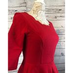 Lulus NWT  Tip the Scallops Red Scalloped Skater Dress size large Photo 10