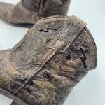 Steven By Steve Madden Vestted Brown Leather Western Boots Cowgirl Booties Photo 4