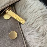 Hammitt Montana Reversible Pewter Black Leather Large Crossbody Gray Photo 9